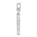 925 Sterling Silver Cross Pendant with Polished Finish and Anti-Tarnish Coating