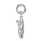 Sterling Silver Mariners Cross Charm with Polished Finish and Anti-Tarnish Coating