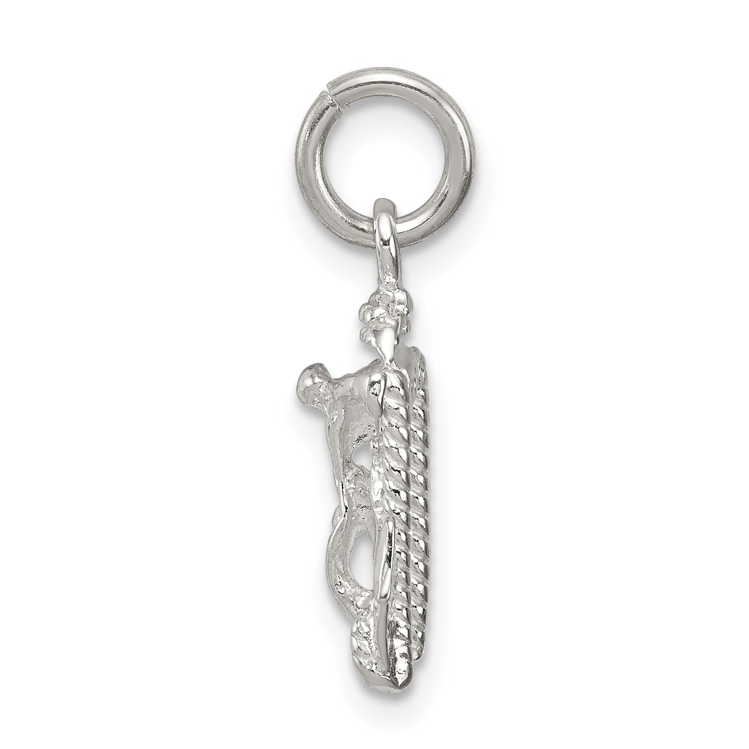 Sterling Silver Mariners Cross Charm with Polished Finish and Anti-Tarnish Coating