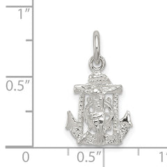 Sterling Silver Mariners Cross Charm with Polished Finish and Anti-Tarnish Coating