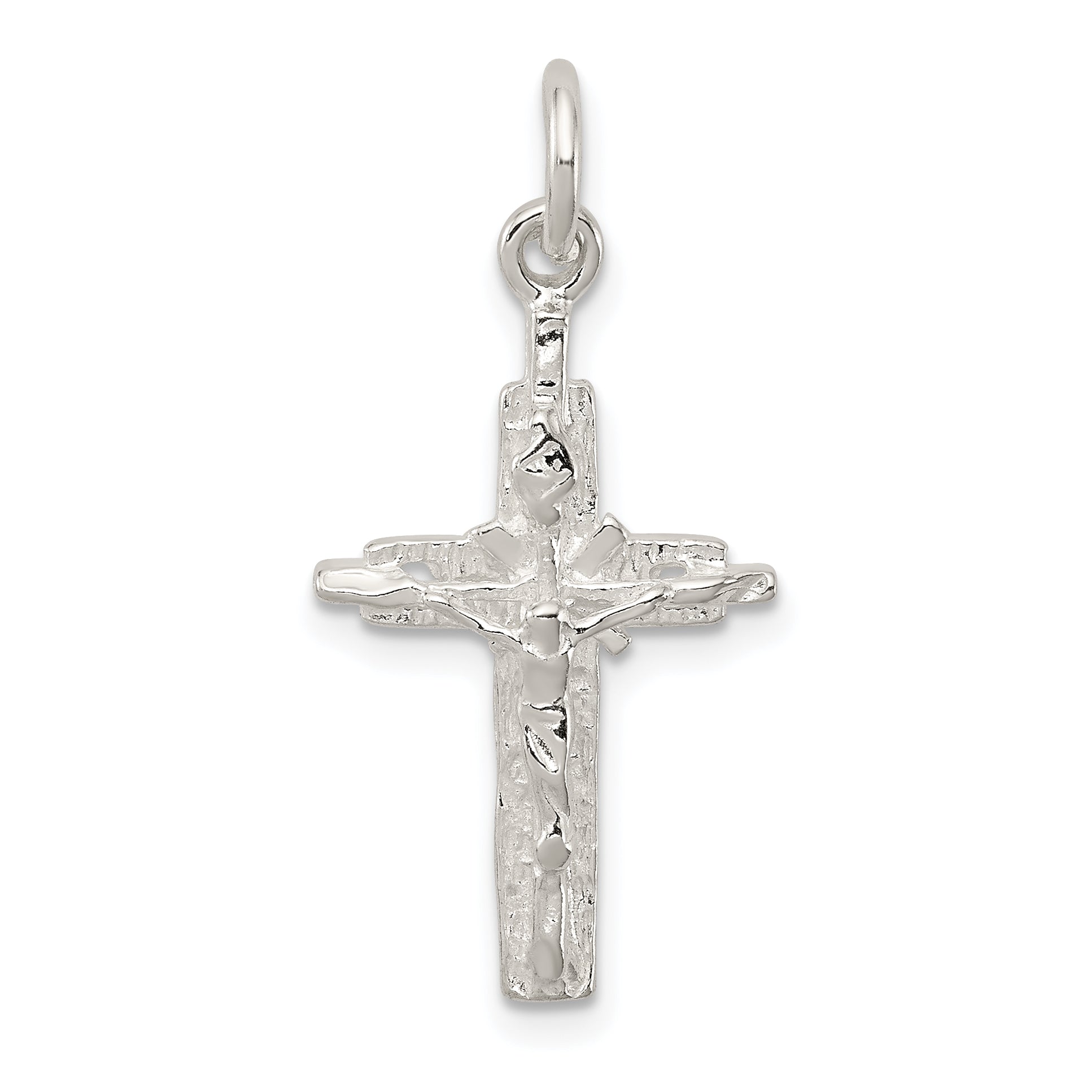 Sterling Silver INRI Crucifix Pendant Main image