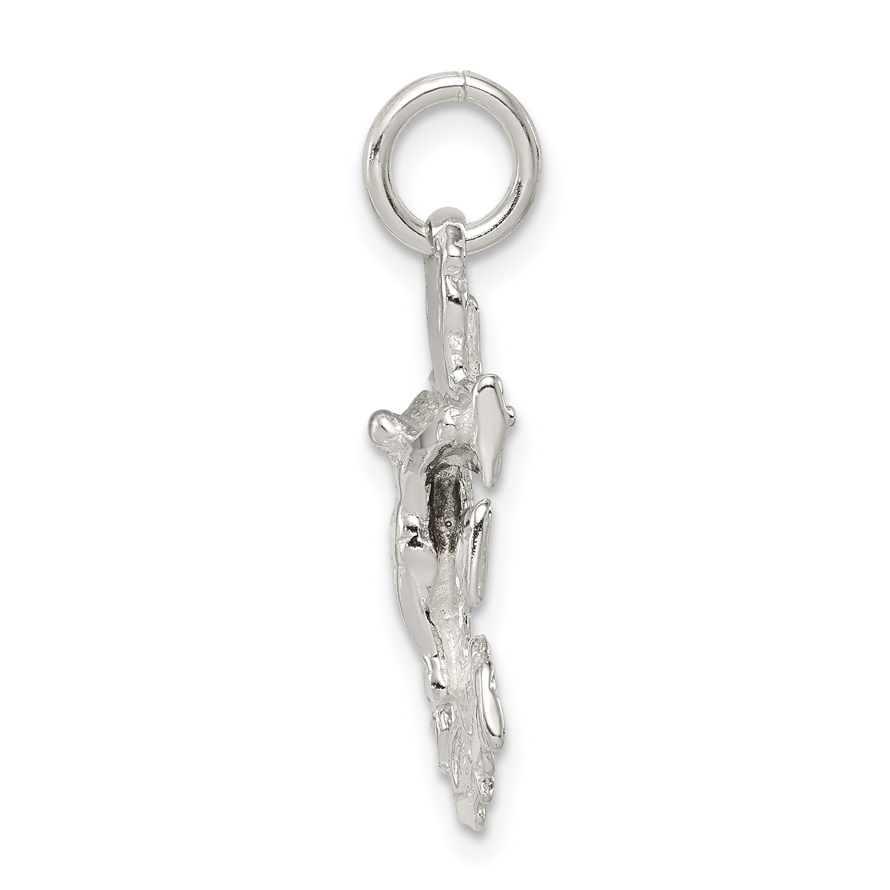Sterling Silver 925 Cara Vaca Crucifix Pendant with Polished Anti-Tarnish Finish Secondary image