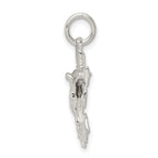 Sterling Silver 925 Cara Vaca Crucifix Pendant with Polished Anti-Tarnish Finish