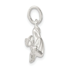 Sterling Silver 925 Stork with Baby Charm Polished Anti-Tarnish Solid Finish