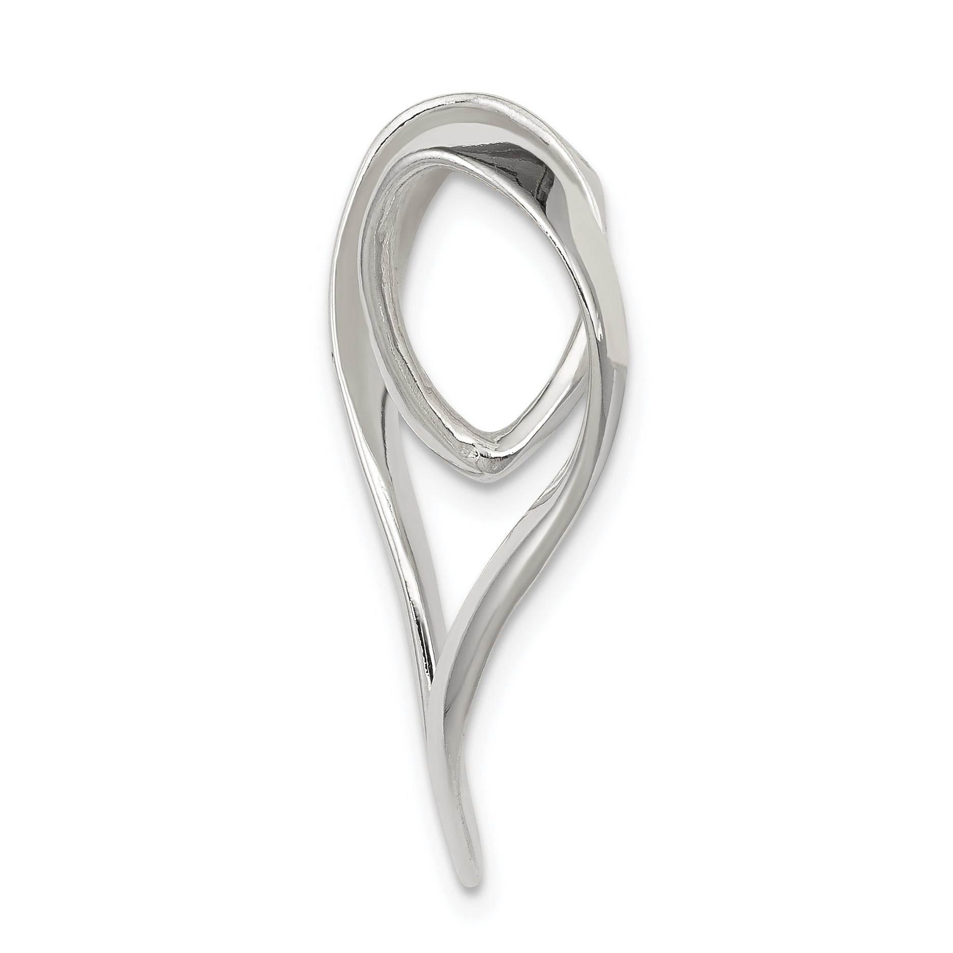 Sterling Silver 925 Heart Pendant with Polished Anti-Tarnish Finish