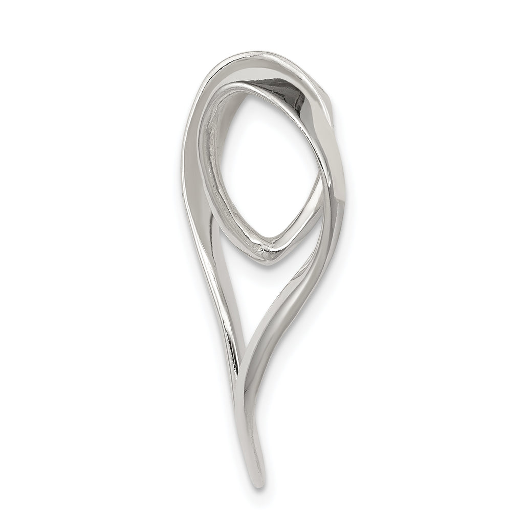 Sterling Silver 925 Heart Pendant with Polished Anti-Tarnish Finish