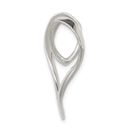 Sterling Silver 925 Heart Pendant with Polished Anti-Tarnish Finish