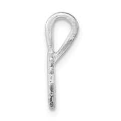 Sterling Silver 925 Charm with Brushed & Diamond-Cut Finish Women's Special