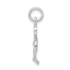 Sterling Silver 925 Treble Clef Charm with Polished Anti-Tarnish Finish