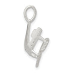 Sterling Silver 925 Piano Charm with Polished Finish and 3D Design