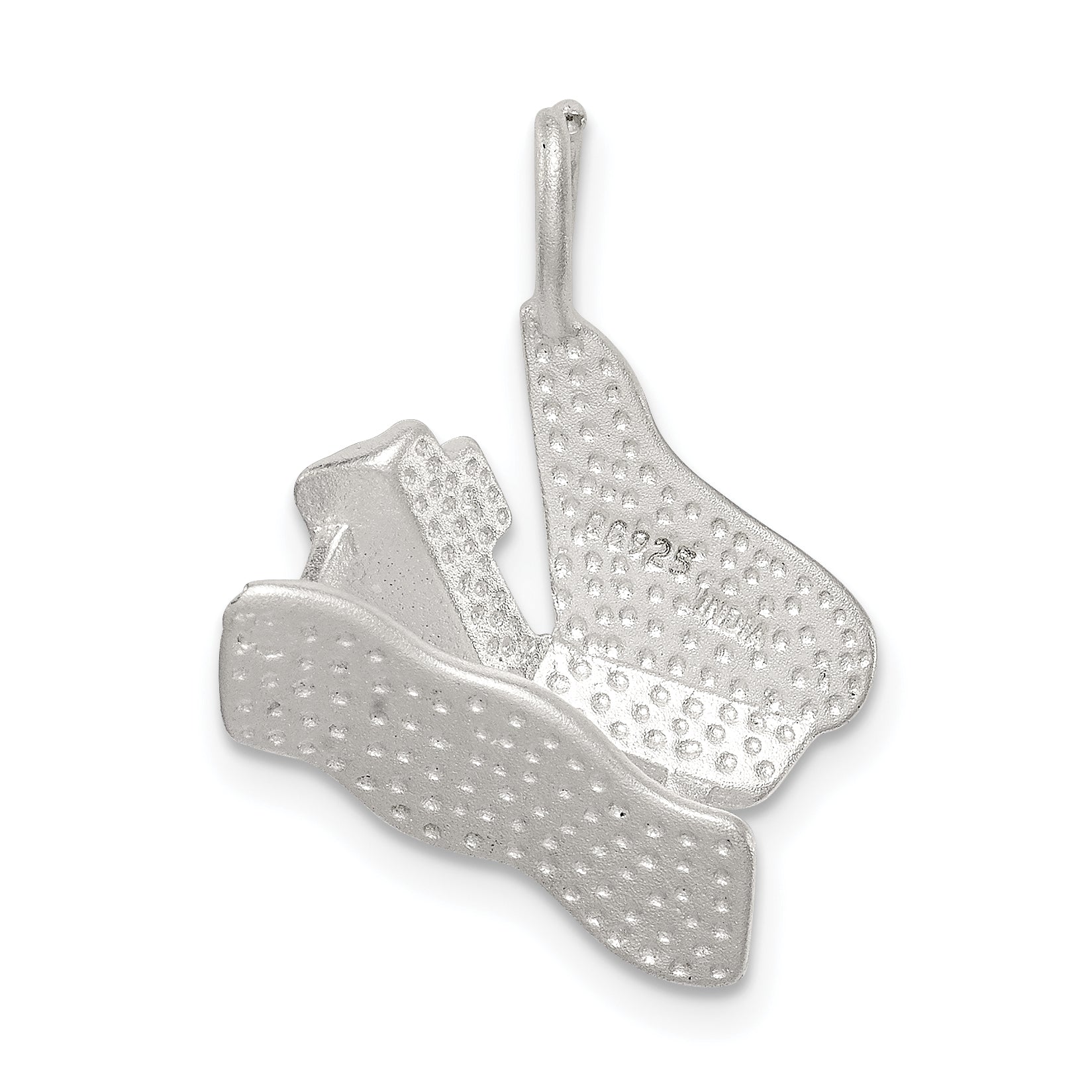 Sterling Silver 925 Piano Charm with Polished Finish and 3D Design