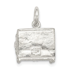 Sterling Silver 925 Piano Charm with Polished Anti-Tarnish Finish