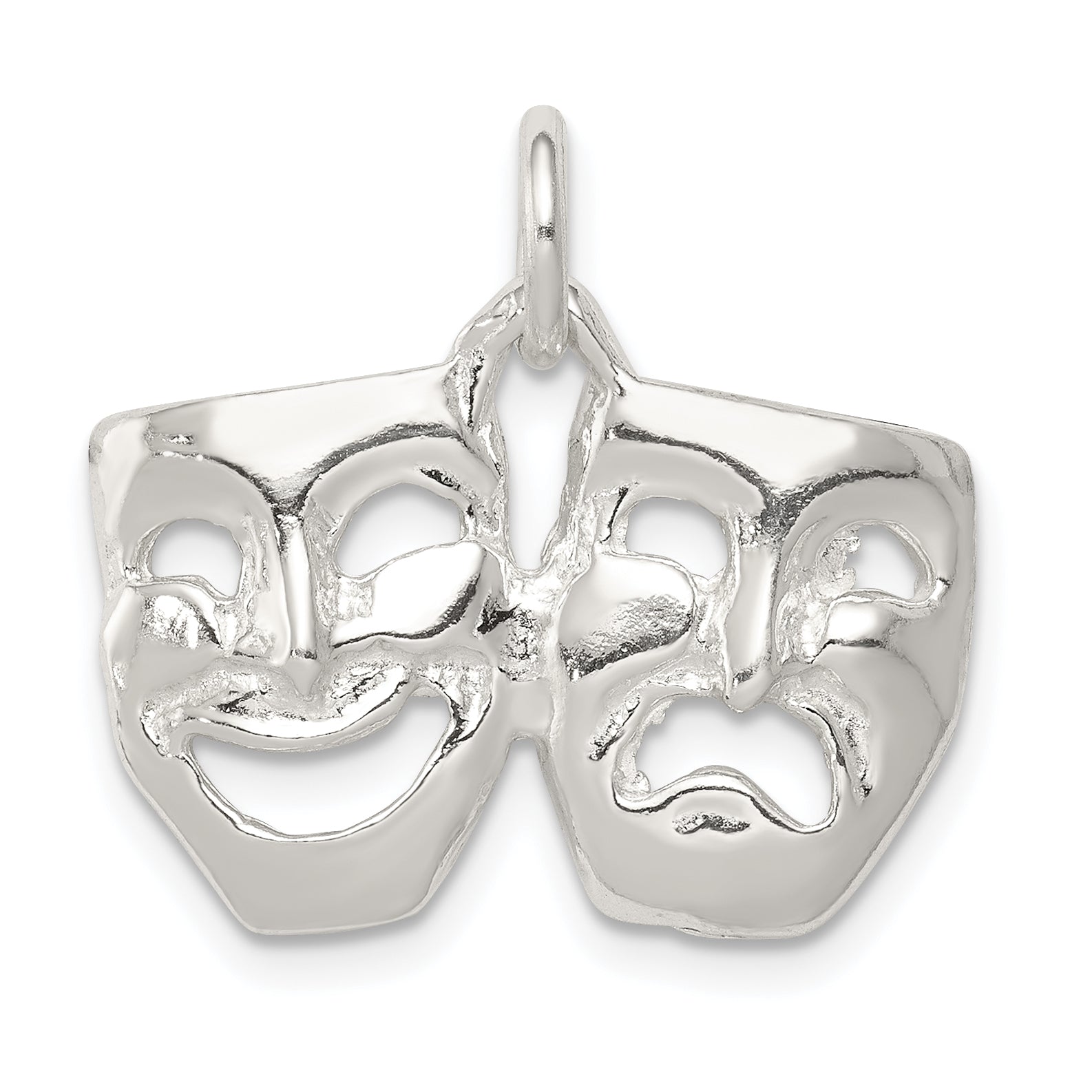 Sterling Silver Comedy/Tragedy Charm Main image