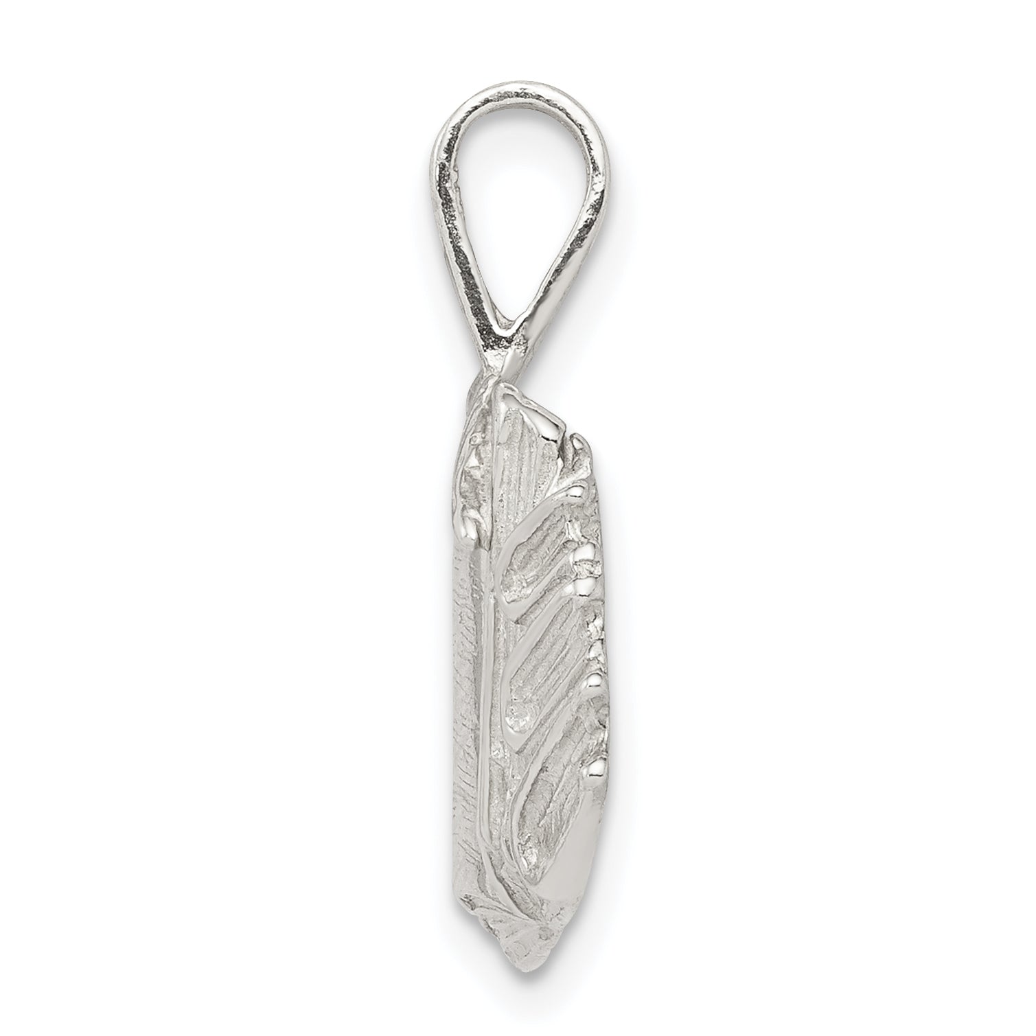 Sterling Silver 925 Book Charm with Quill, Anti-Tarnish, Solid Design Secondary image