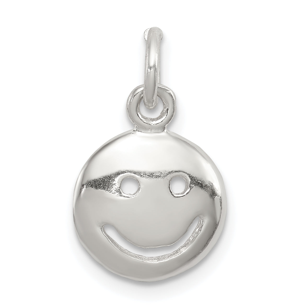 Sterling Silver Happy Face Charm Main image
