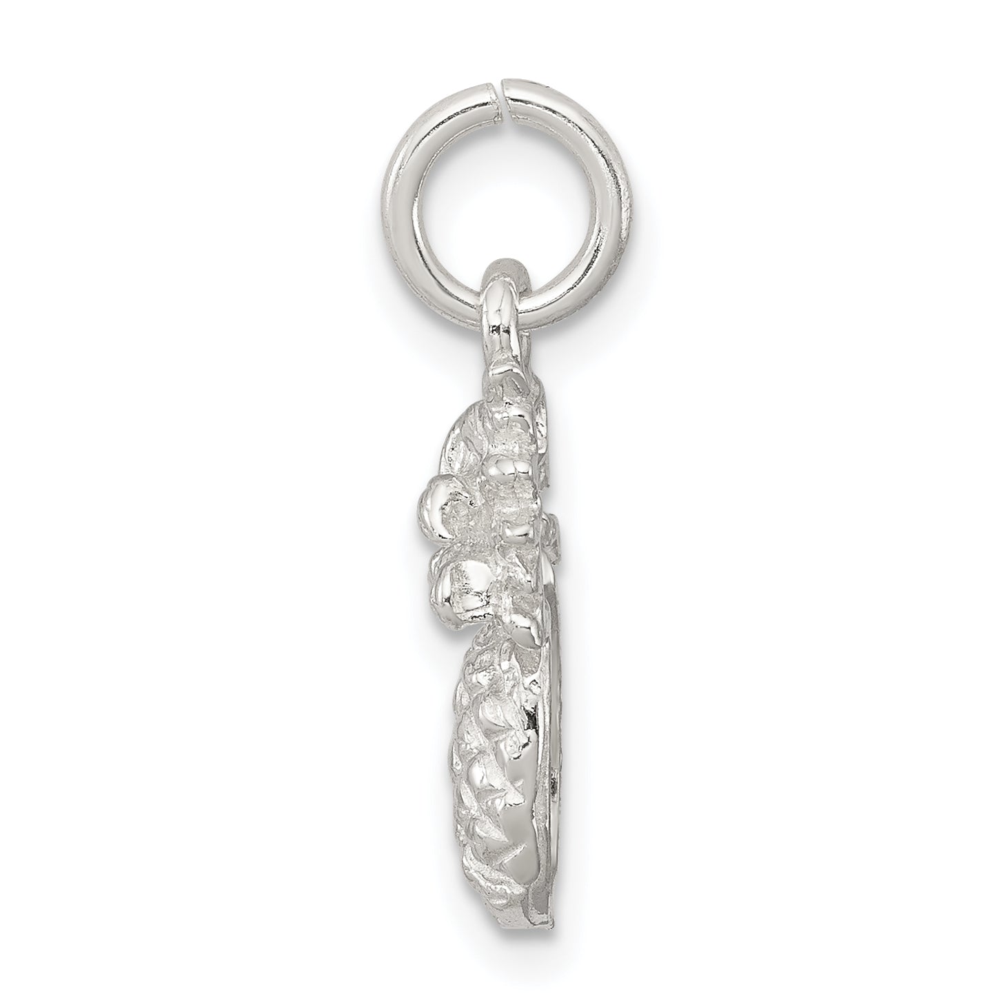 Sterling Silver 925 Pineapple Charm with Polished Anti-Tarnish Finish Secondary image