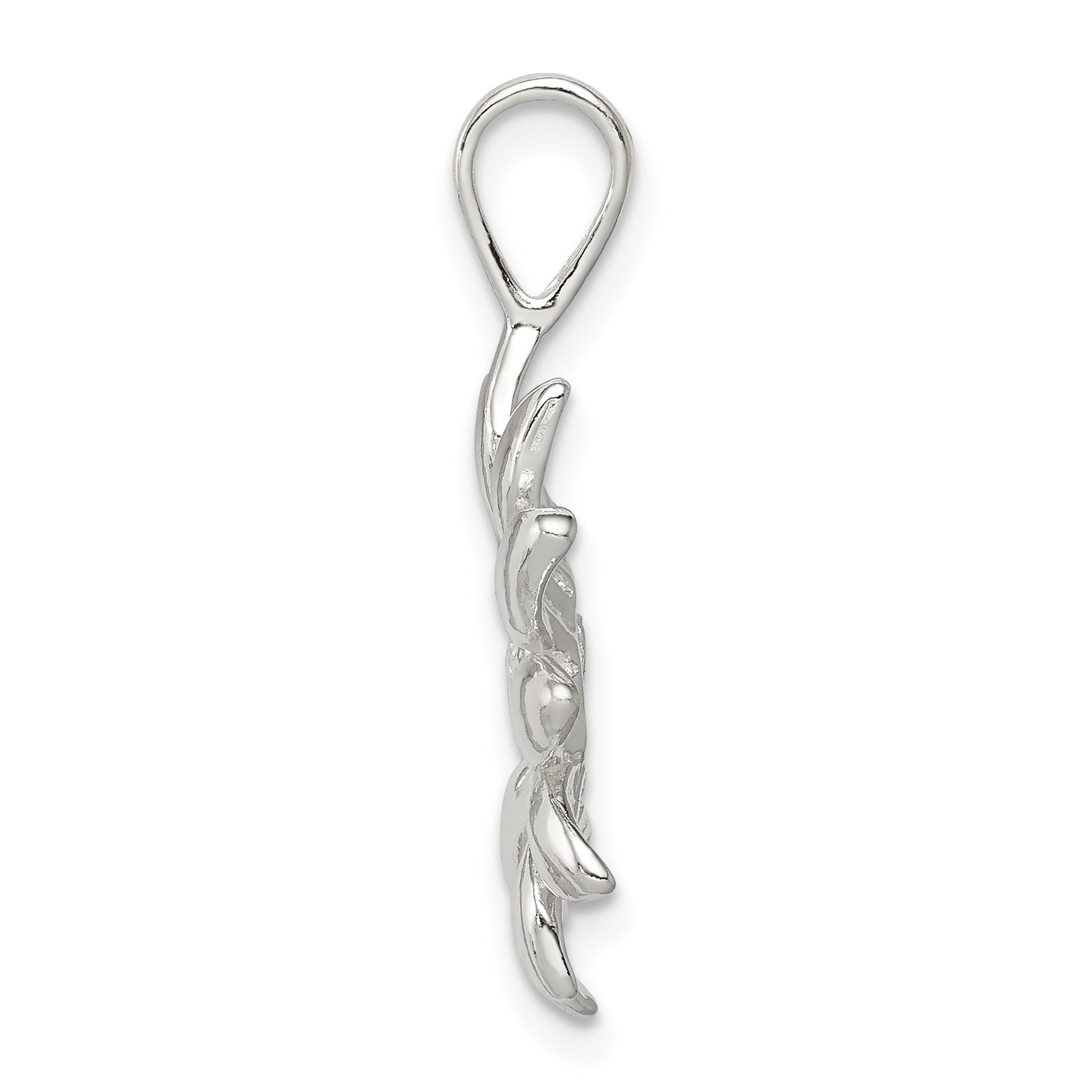 Sterling Silver Sunflower Pendant with Anti-Tarnish Solid Casted Design