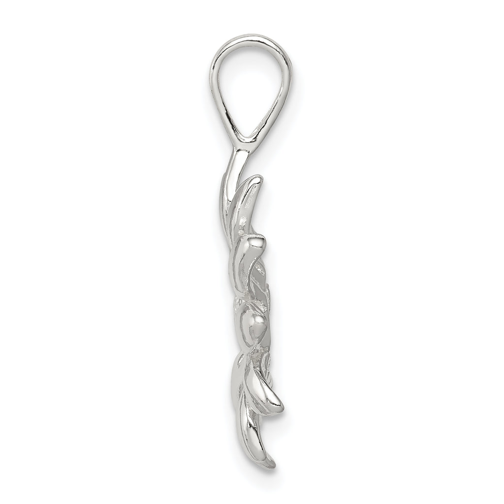 Sterling Silver Sunflower Pendant with Anti-Tarnish Solid Casted Design