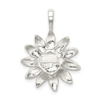 Sterling Silver Sunflower Pendant with Anti-Tarnish Solid Casted Design