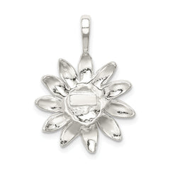 Sterling Silver Sunflower Pendant with Anti-Tarnish Solid Casted Design