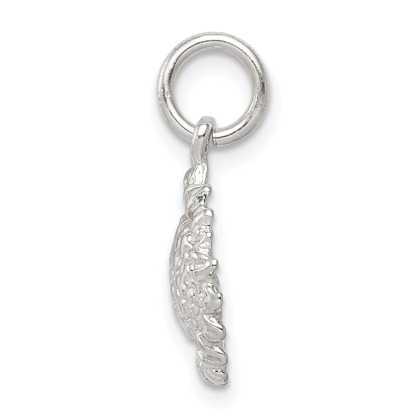 Sterling Silver 925 Sunflower Charm with Anti-Tarnish Finish Solid Design Secondary image