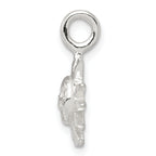 Sterling Silver 925 Sun Charm with Anti-Tarnish Finish  Casted, Solid Design