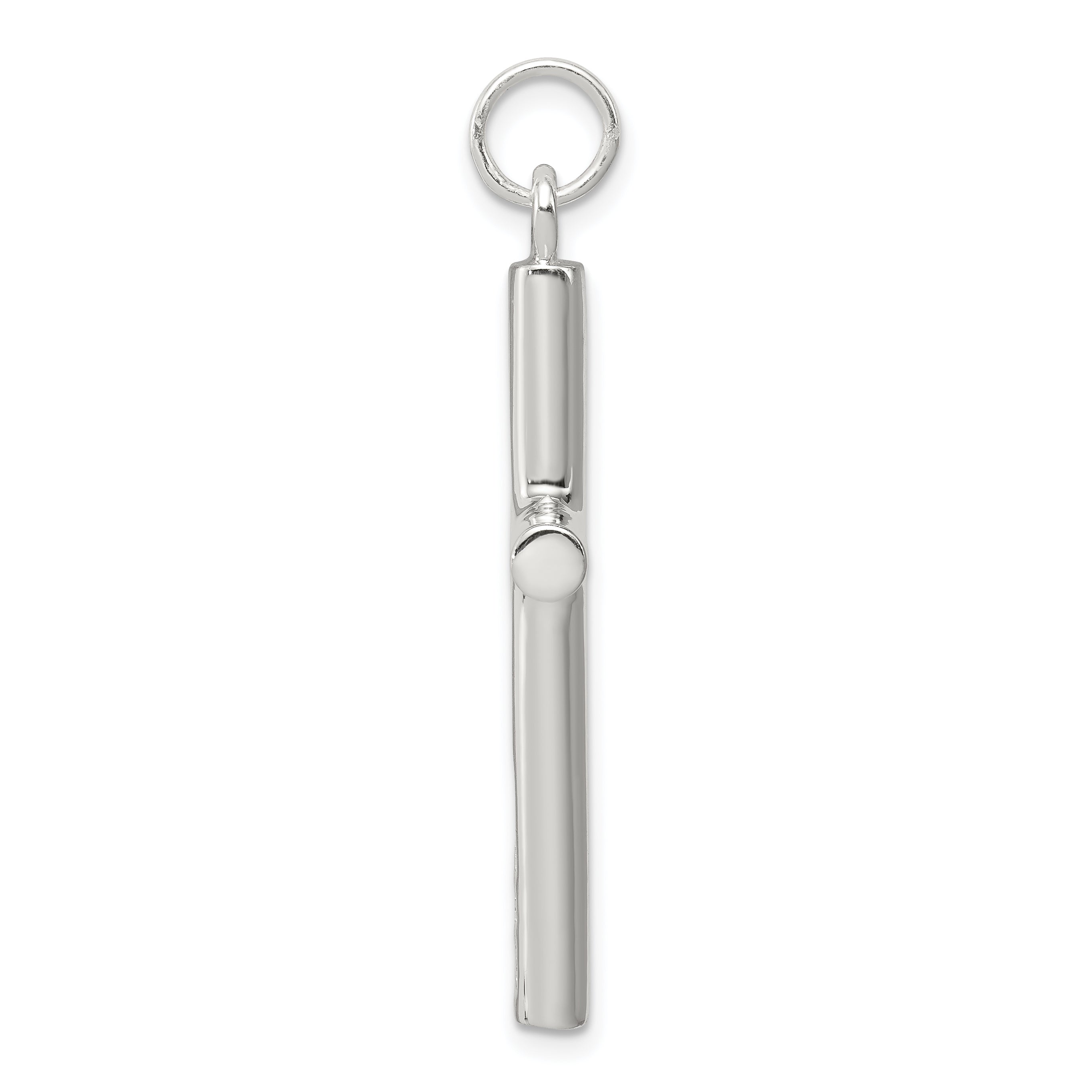 Sterling Silver 925 Polished Latin Cross Pendant Solid, Elegant Design