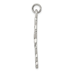 Sterling Silver 925 Antiqued Celtic Cross Pendant with Polished Finish