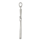 Sterling Silver 925 Polished Cross Pendant with Solid Cast Design