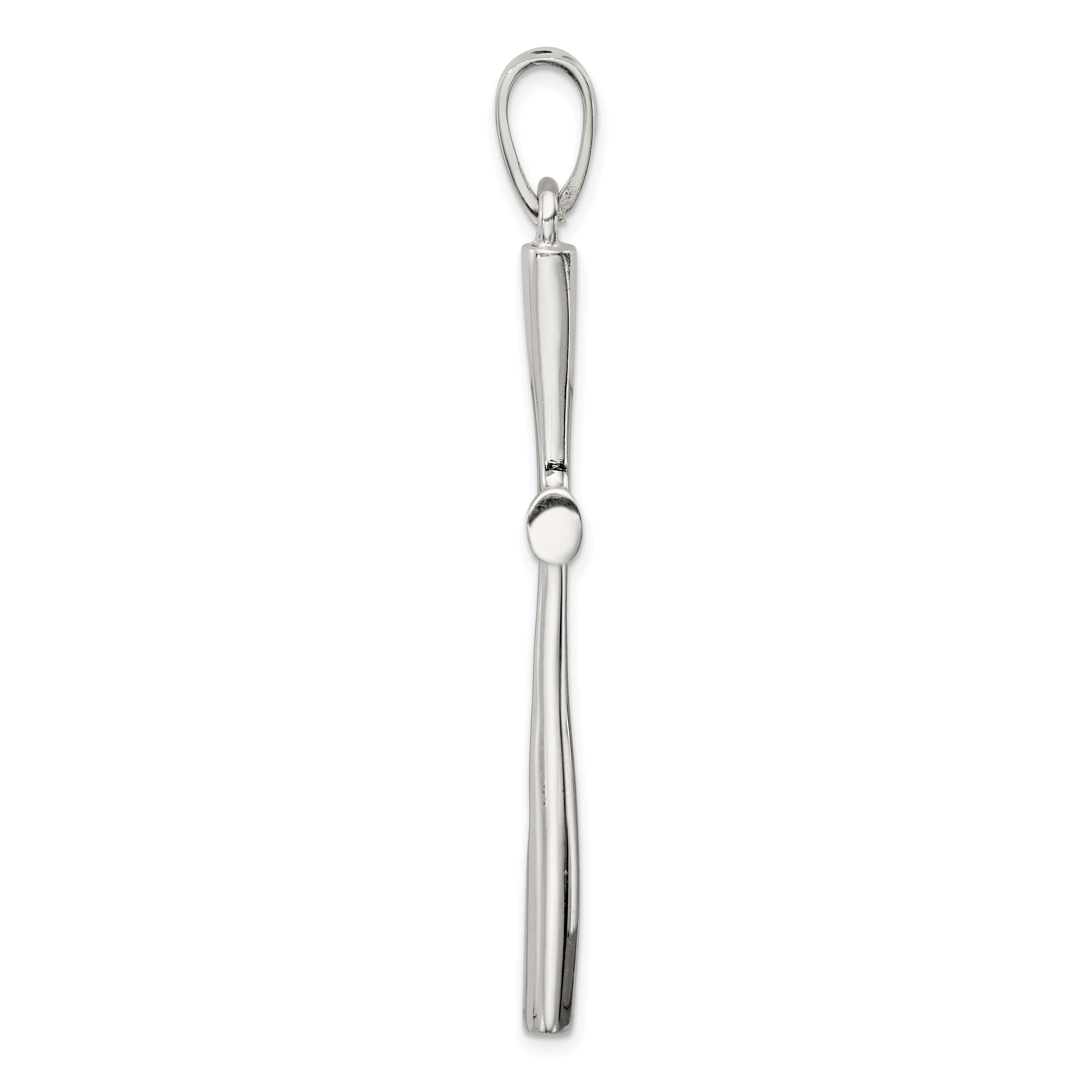 Sterling Silver 925 Cross Pendant with Polished Finish Solid Design