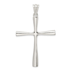 Sterling Silver 925 Cross Pendant with Polished Finish Solid Design