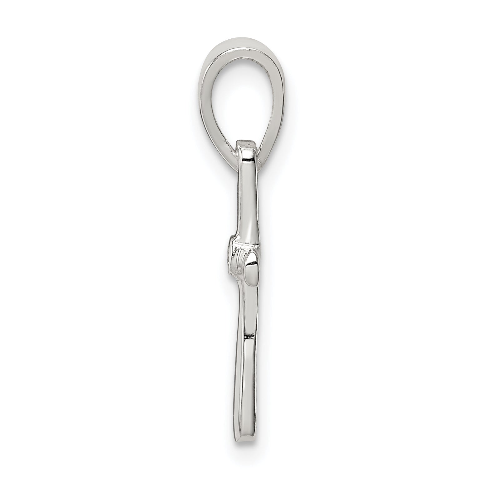 Sterling Silver 925 CZ Cross Pendant with Polished Finish  Elegant & Solid Design Secondary image