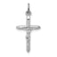 Sterling Silver Rhodium-plated Passion Crucifix Charm