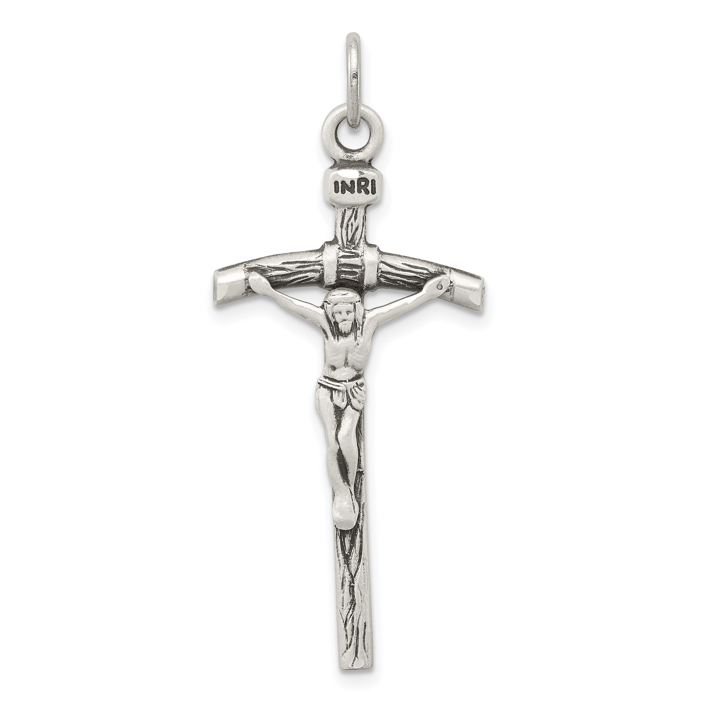 Sterling Silver Antiqued Crucifix Pendant Main image
