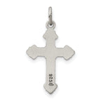 Sterling Silver 925 Antiqued INRI Crucifix Pendant with Polished Finish