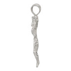 Sterling Silver 925 Corpus Pendant with Polished Finish  Solid, Casted Design