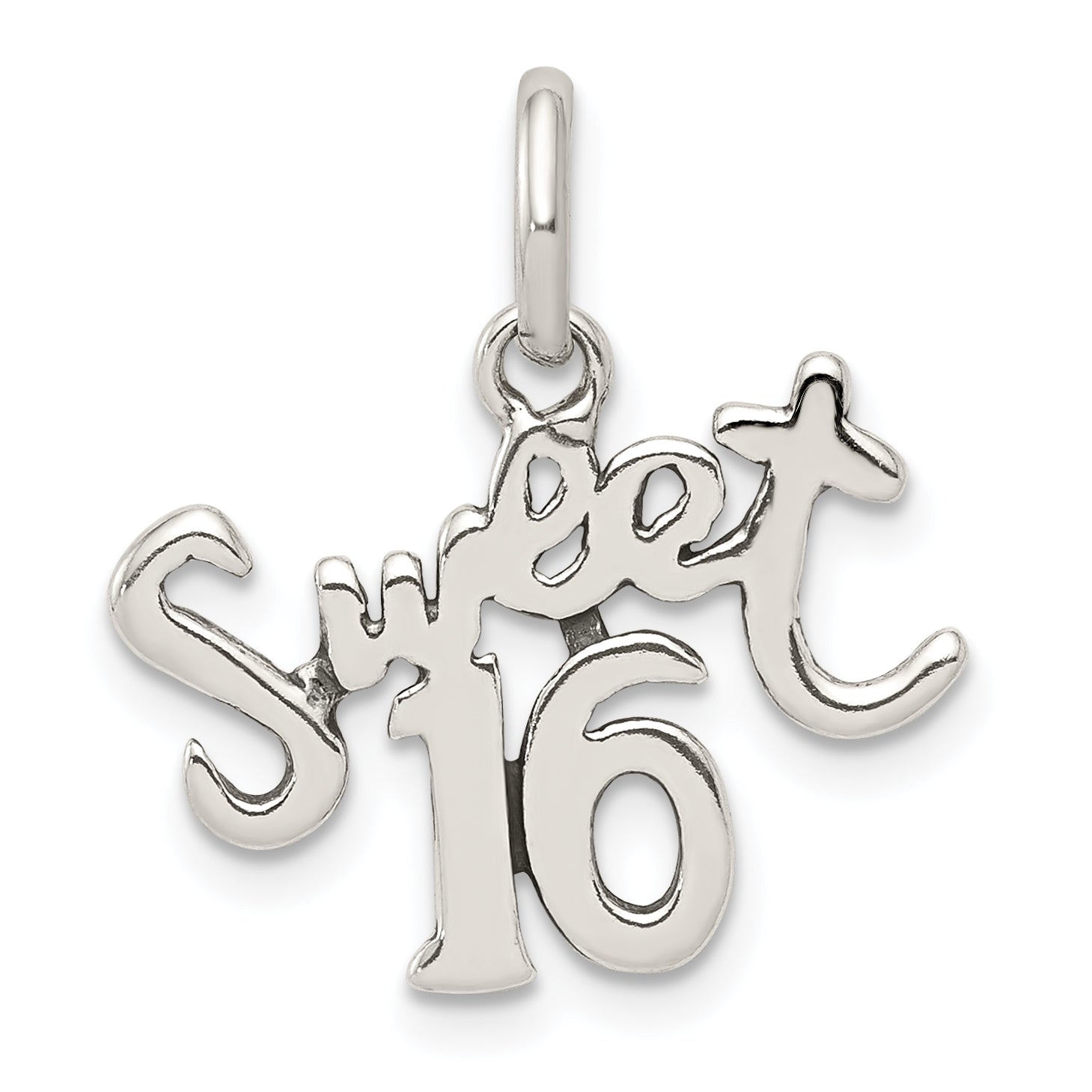 Sterling Silver Sweet 16 Charm Main image