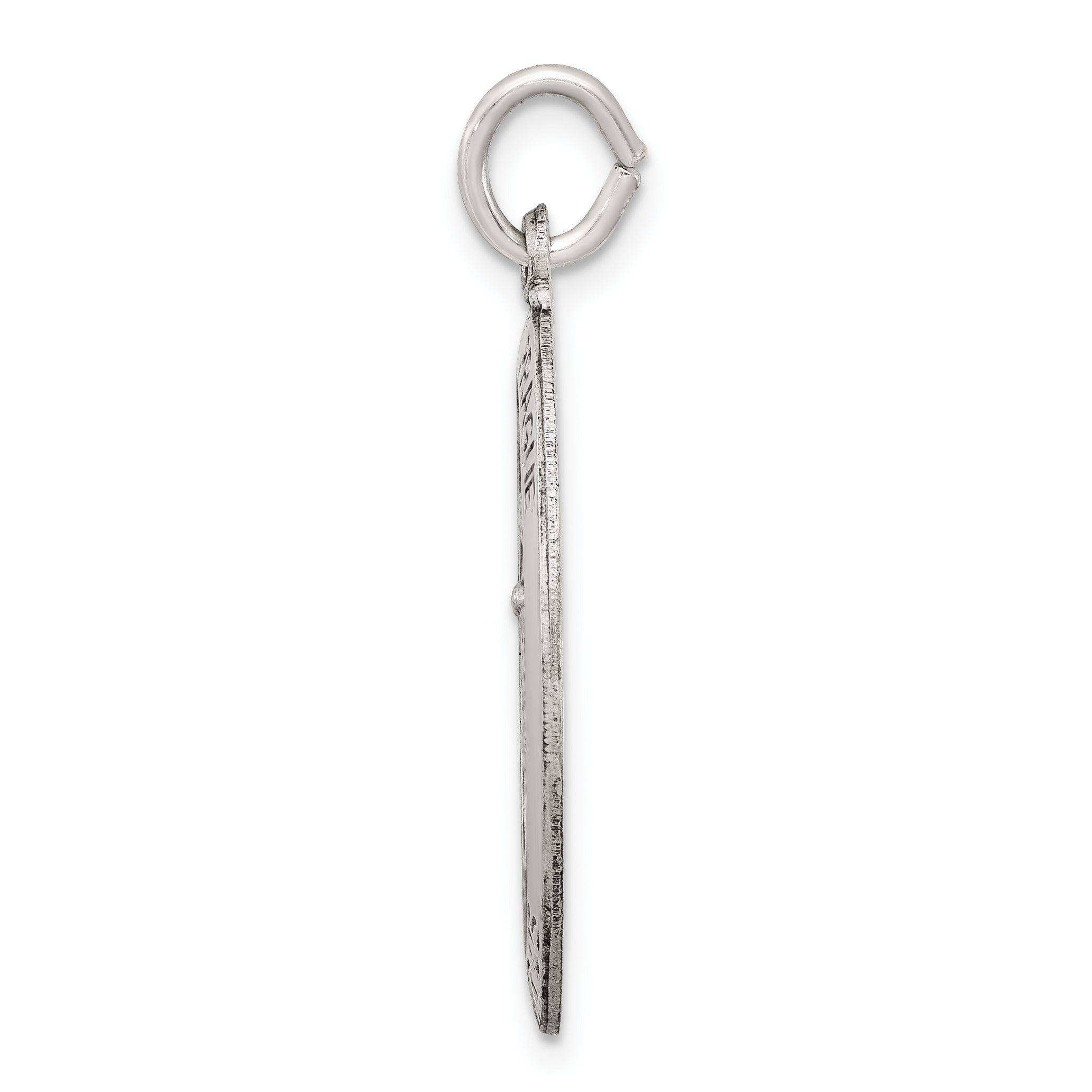 Sterling Silver 925 Antiqued Infant of Prague Medal Vintage-Inspired Charm Secondary image