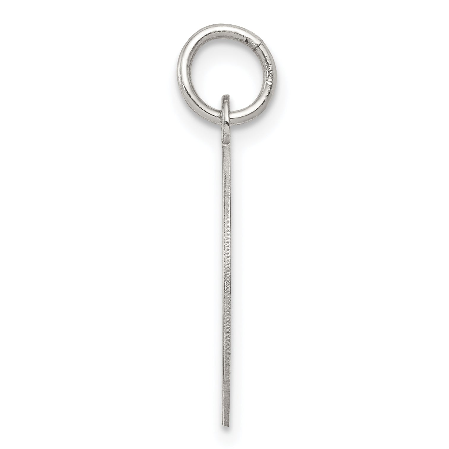 Sterling Silver 925 Rhodium-Plated Happy Birthday Charm with Polished Finish