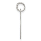 Sterling Silver 925 Rhodium-Plated Happy Birthday Charm with Polished Finish