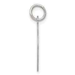 Sterling Silver 925 Rhodium-Plated Happy Birthday Charm with Polished Finish