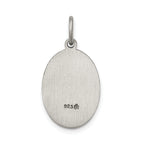 Sterling Silver 925 Our Lady of Guadalupe Antiqued Medal Charm