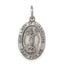 Sterling Silver Antiqued Our Lady of Guadalupe Medal