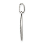 Sterling Silver Miraculous Medal Pendant Antiqued Finish