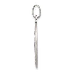 Sterling Silver 925 Miraculous Medal Pendant with Antiqued Finish Elegant Vintage Style
