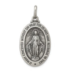 Sterling Silver Antiqued Miraculous Medal