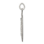 Sterling Silver 925 Antiqued Miraculous Medal Pendant Solid Die Struck Design