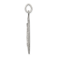 Sterling Silver 925 Antiqued Miraculous Medal Pendant Solid Die Struck Design