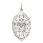Sterling Silver 925 Antiqued Miraculous Medal Pendant Solid Die Struck Design