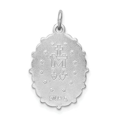 Sterling Silver Rhodium-plated Miraculous Medal